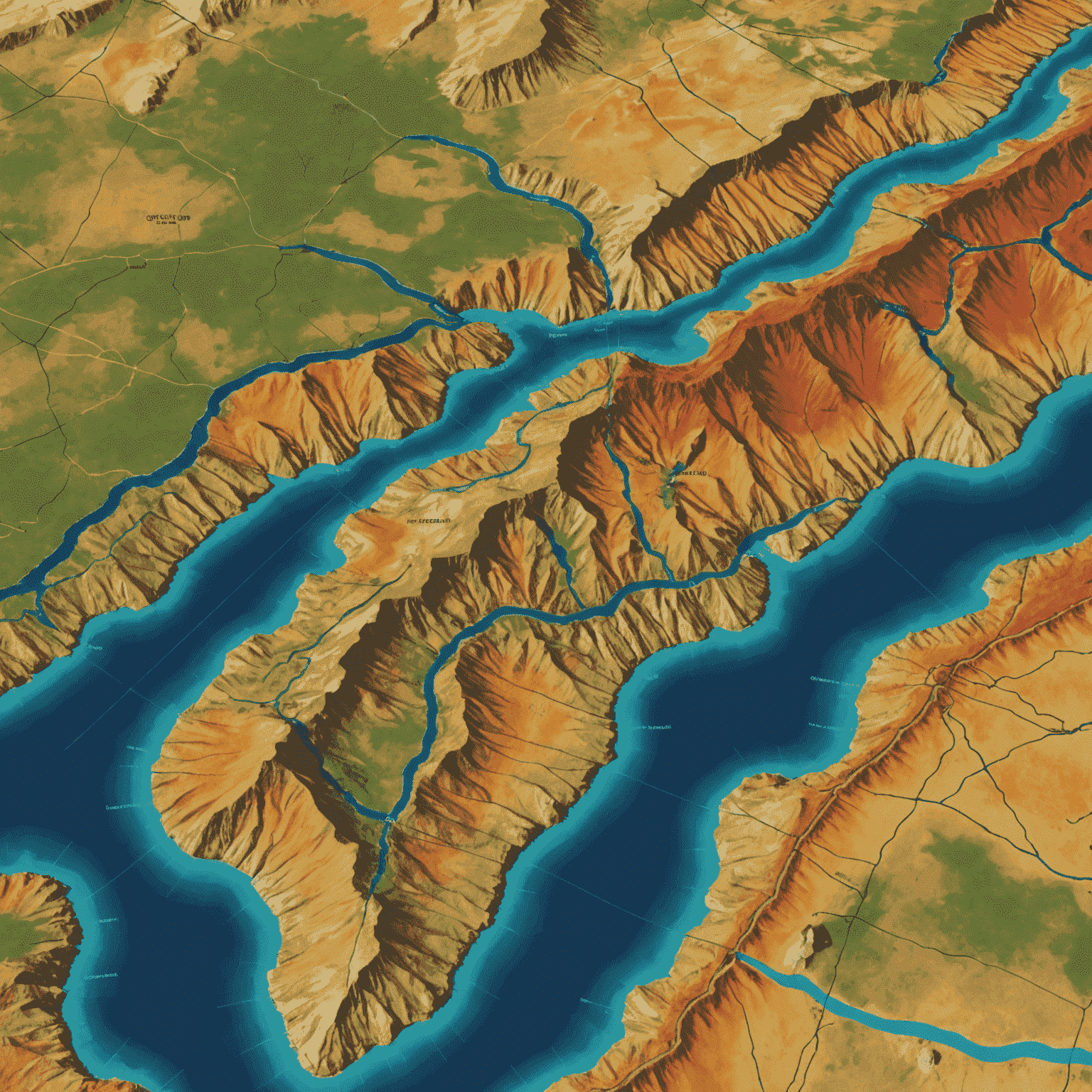 Geological map and seismic data visualization for oil and gas exploration